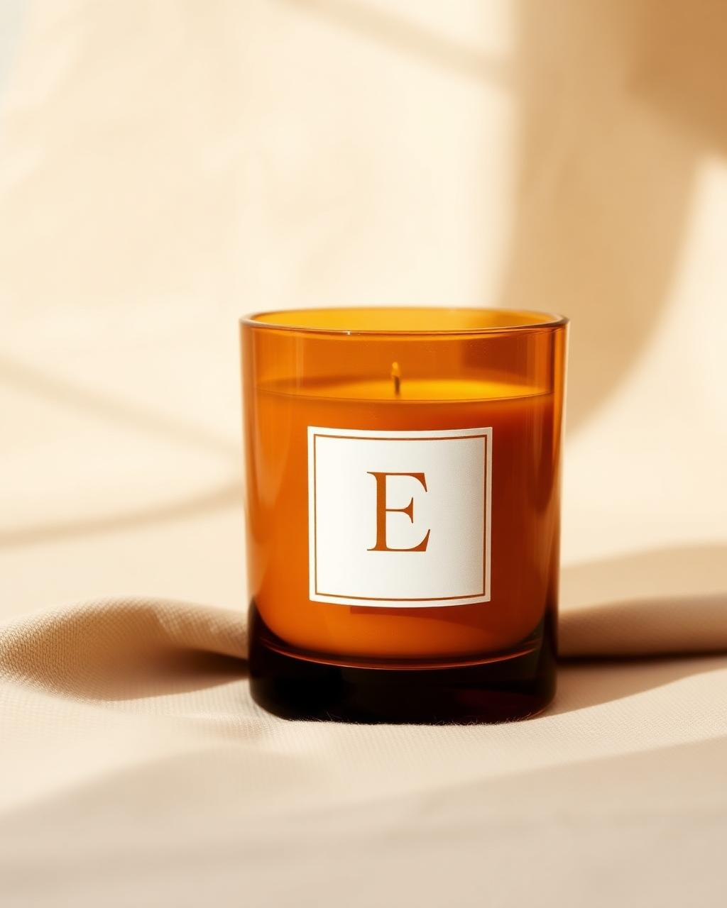 Monogram Candle 220g — Amber