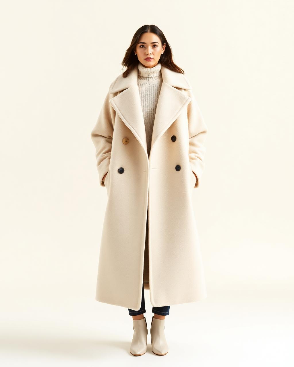 Atelier Wool Coat — Bone