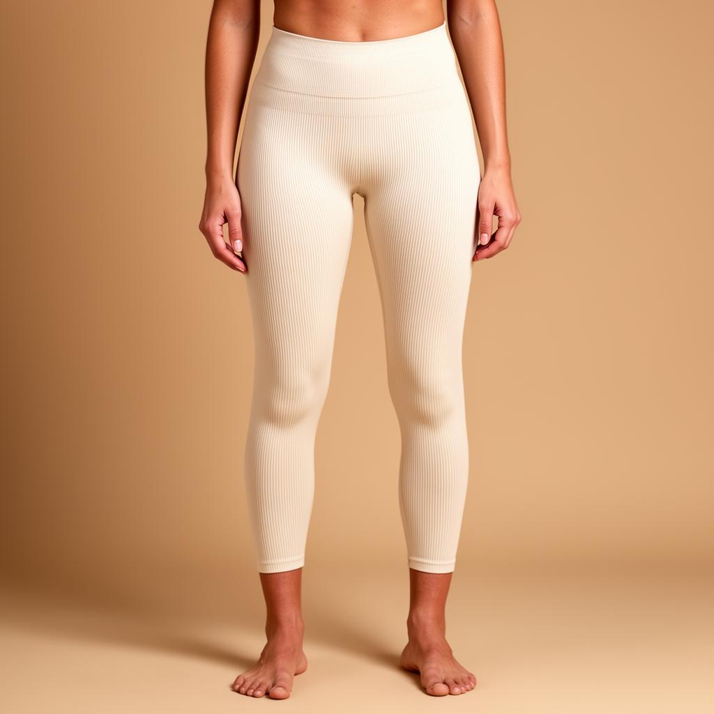 Line-Up Ribbed 7/8 Legging — Bone